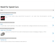 Tablet Screenshot of needforspeedcars.blogspot.com