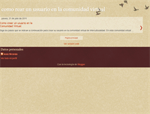 Tablet Screenshot of creandousuarios.blogspot.com