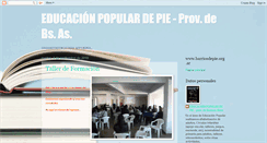 Desktop Screenshot of educacionpopulardepieprovdebsas.blogspot.com