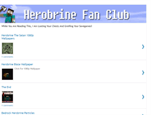 Tablet Screenshot of herobrinefanclub.blogspot.com