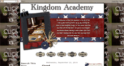 Desktop Screenshot of kingdomacademyhomeschool.blogspot.com