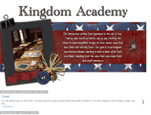 Tablet Screenshot of kingdomacademyhomeschool.blogspot.com