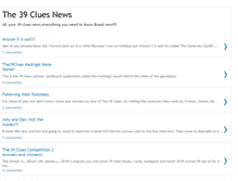 Tablet Screenshot of 39cluesnews.blogspot.com