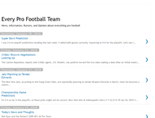 Tablet Screenshot of everyprofootballteam.blogspot.com