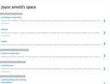 Tablet Screenshot of joycearnoldsspace.blogspot.com