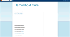 Desktop Screenshot of hemorhoid-cure.blogspot.com