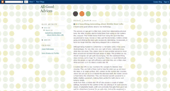 Desktop Screenshot of allgoodadvices.blogspot.com