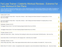 Tablet Screenshot of celebrity-workout.blogspot.com