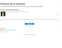 Tablet Screenshot of elrincondelaartesania.blogspot.com