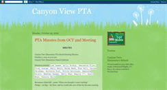Desktop Screenshot of canyonviewpta.blogspot.com