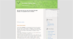 Desktop Screenshot of invisibleyahooscan.blogspot.com