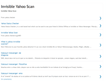 Tablet Screenshot of invisibleyahooscan.blogspot.com