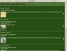 Tablet Screenshot of bienplusquedesmots.blogspot.com
