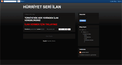 Desktop Screenshot of hurriyetseriilan.blogspot.com
