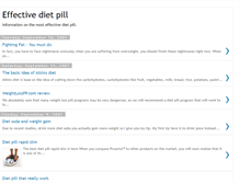 Tablet Screenshot of effectivedietpill.blogspot.com