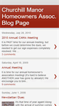 Mobile Screenshot of churchillmanor.blogspot.com