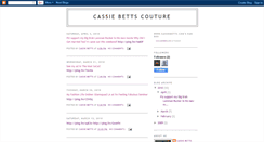 Desktop Screenshot of cassiebetts.blogspot.com