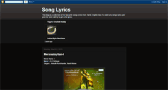 Desktop Screenshot of myfavouritesongslyrics.blogspot.com