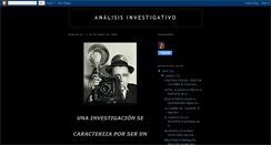 Desktop Screenshot of analisisinvestigativo.blogspot.com