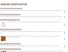 Tablet Screenshot of analisisinvestigativo.blogspot.com