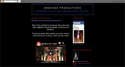 Desktop Screenshot of ormondeproductions.blogspot.com