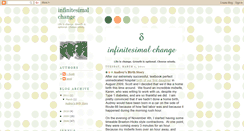 Desktop Screenshot of infinitesimalchange.blogspot.com