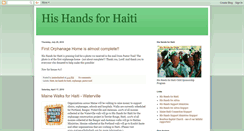 Desktop Screenshot of hishandsforhaiti.blogspot.com