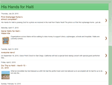 Tablet Screenshot of hishandsforhaiti.blogspot.com