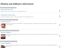 Tablet Screenshot of mikaelaandaddisonsadventures.blogspot.com