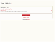 Tablet Screenshot of freepspgo.blogspot.com