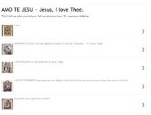 Tablet Screenshot of amotejesu.blogspot.com