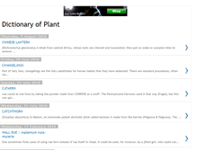 Tablet Screenshot of plant-dictionary.blogspot.com