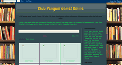 Desktop Screenshot of clubpenguingamesonline.blogspot.com