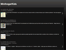 Tablet Screenshot of minihogarkids.blogspot.com