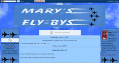 Desktop Screenshot of marysflybys.blogspot.com