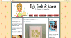 Desktop Screenshot of highheelsandaprons.blogspot.com