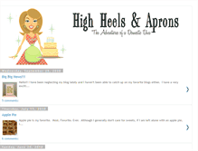 Tablet Screenshot of highheelsandaprons.blogspot.com