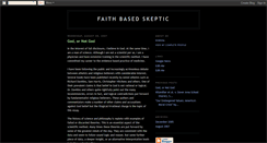 Desktop Screenshot of faithbasedskeptic.blogspot.com