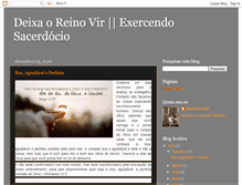 Tablet Screenshot of deixaoreinovir.blogspot.com
