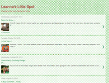 Tablet Screenshot of leannaslittlespot.blogspot.com