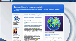 Desktop Screenshot of fonoaudiologianacomunidade.blogspot.com