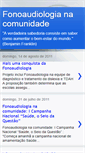 Mobile Screenshot of fonoaudiologianacomunidade.blogspot.com