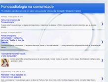 Tablet Screenshot of fonoaudiologianacomunidade.blogspot.com