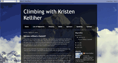 Desktop Screenshot of climbingwithkristen.blogspot.com