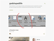 Tablet Screenshot of godshapedlife.blogspot.com