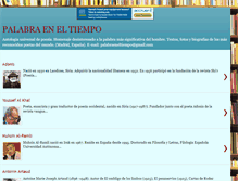 Tablet Screenshot of palabraeneltiempo.blogspot.com