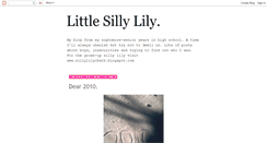 Desktop Screenshot of csillylily.blogspot.com