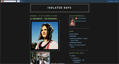 Desktop Screenshot of isolateddays.blogspot.com