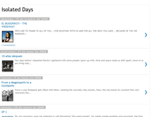 Tablet Screenshot of isolateddays.blogspot.com
