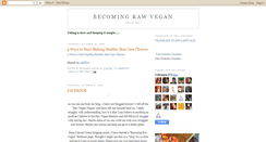 Desktop Screenshot of becomingrawvegan.blogspot.com